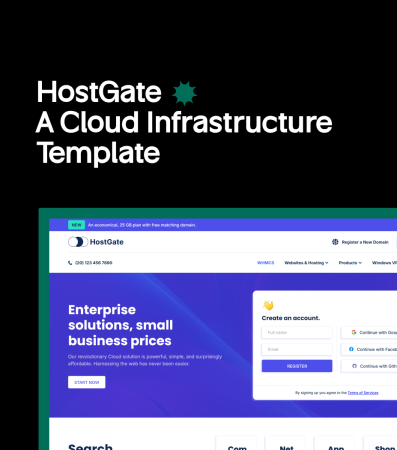 HostGate Premium WHMCS Template