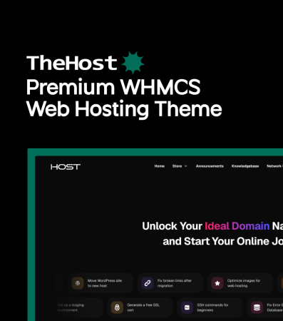 TheHost - Premium WHMCS Dark Theme